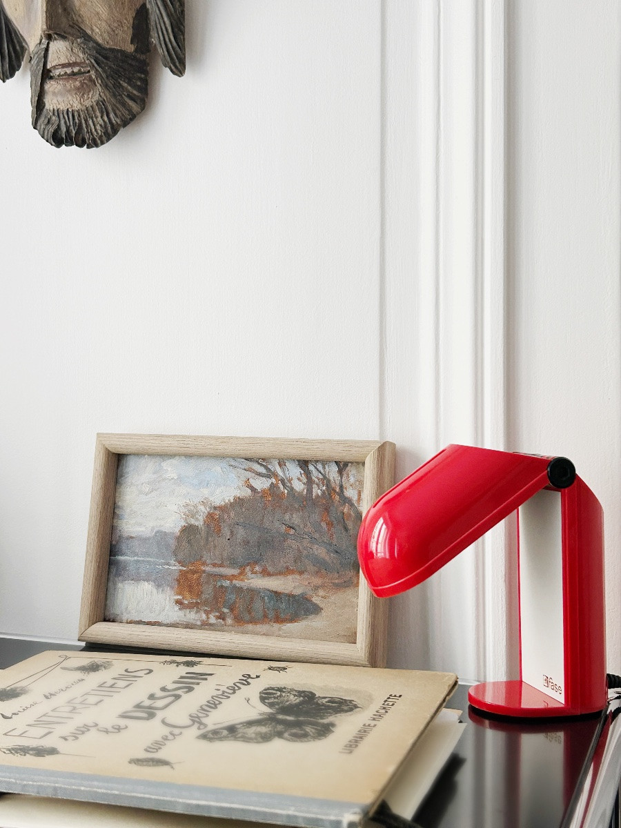 Alfred Bergier (1881-1971), Landscape With A Pond, Oil On Panel-photo-2