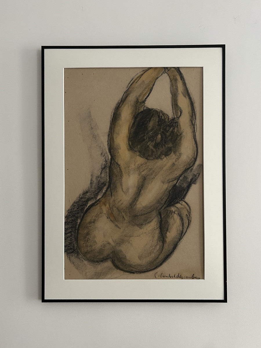 Pierre Combet-descombes (1885-1956), Female Nude From Behind, Circa 1930-photo-1