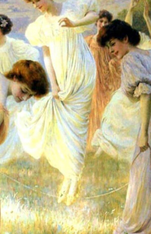 Leopold Kowalsky (1856-1931), Étude préparatoire au tableau "Jeux d'été" 1900-photo-1