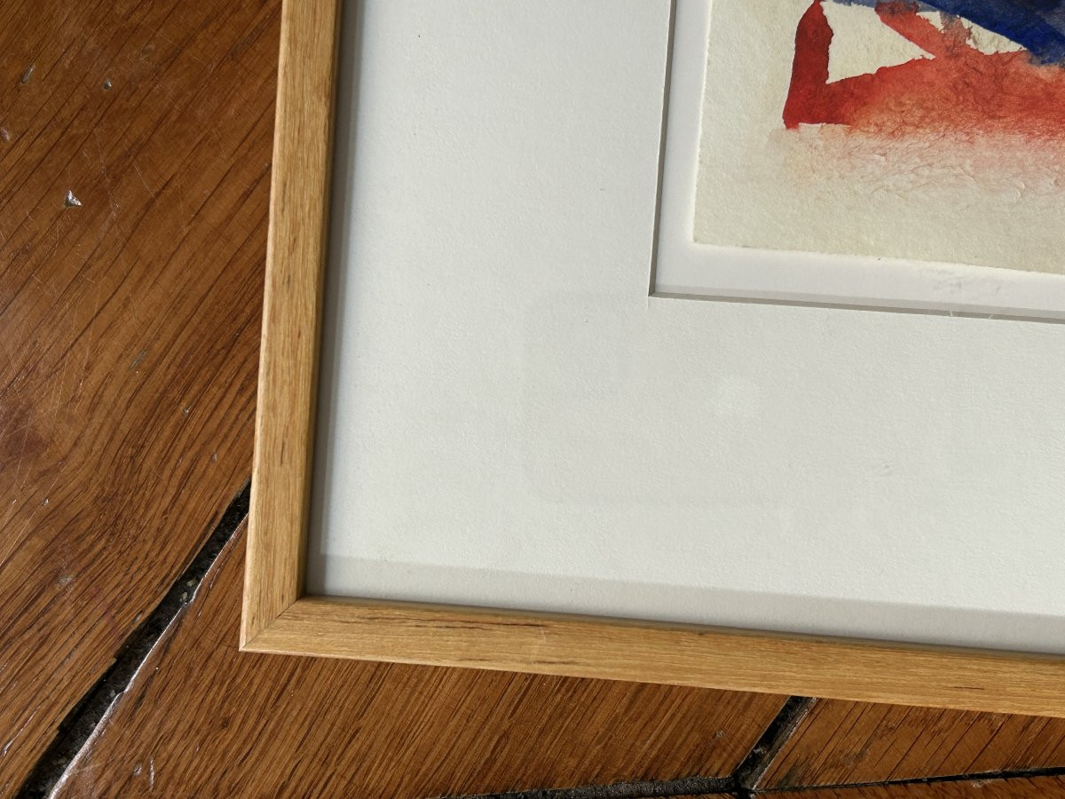 Jacques Peizerat (born In 1938), Watercolor On Paper-photo-1