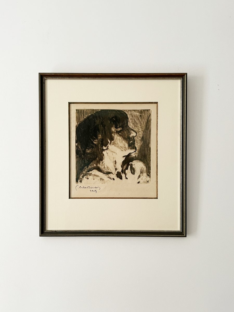 Pierre Combet-Descombes (1885-1966), Portrait de femme androgyne, 1919, monotype-photo-3