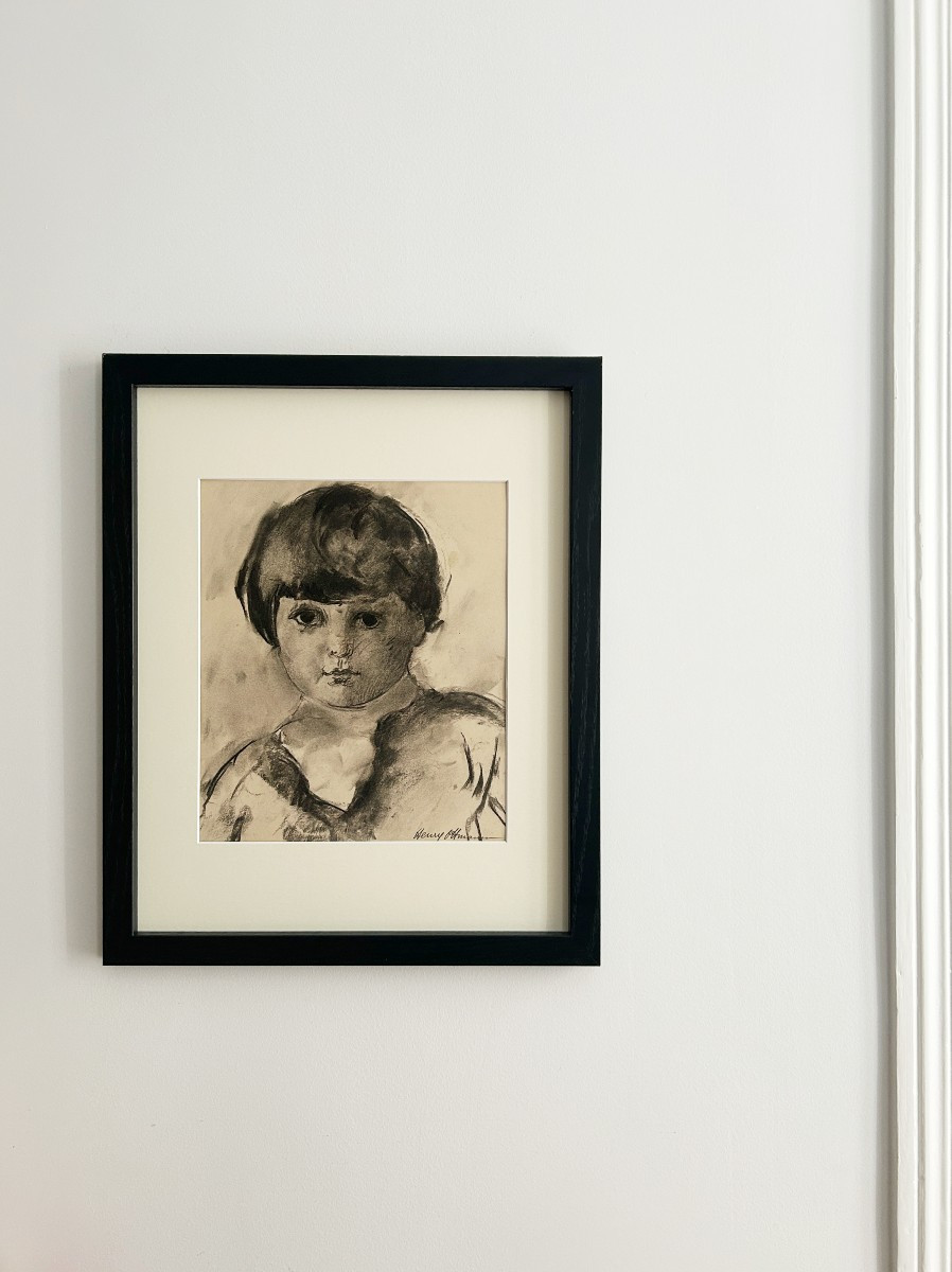 Henry Ottmann (1877-1927), Baby, Charcoal On Papier-photo-3