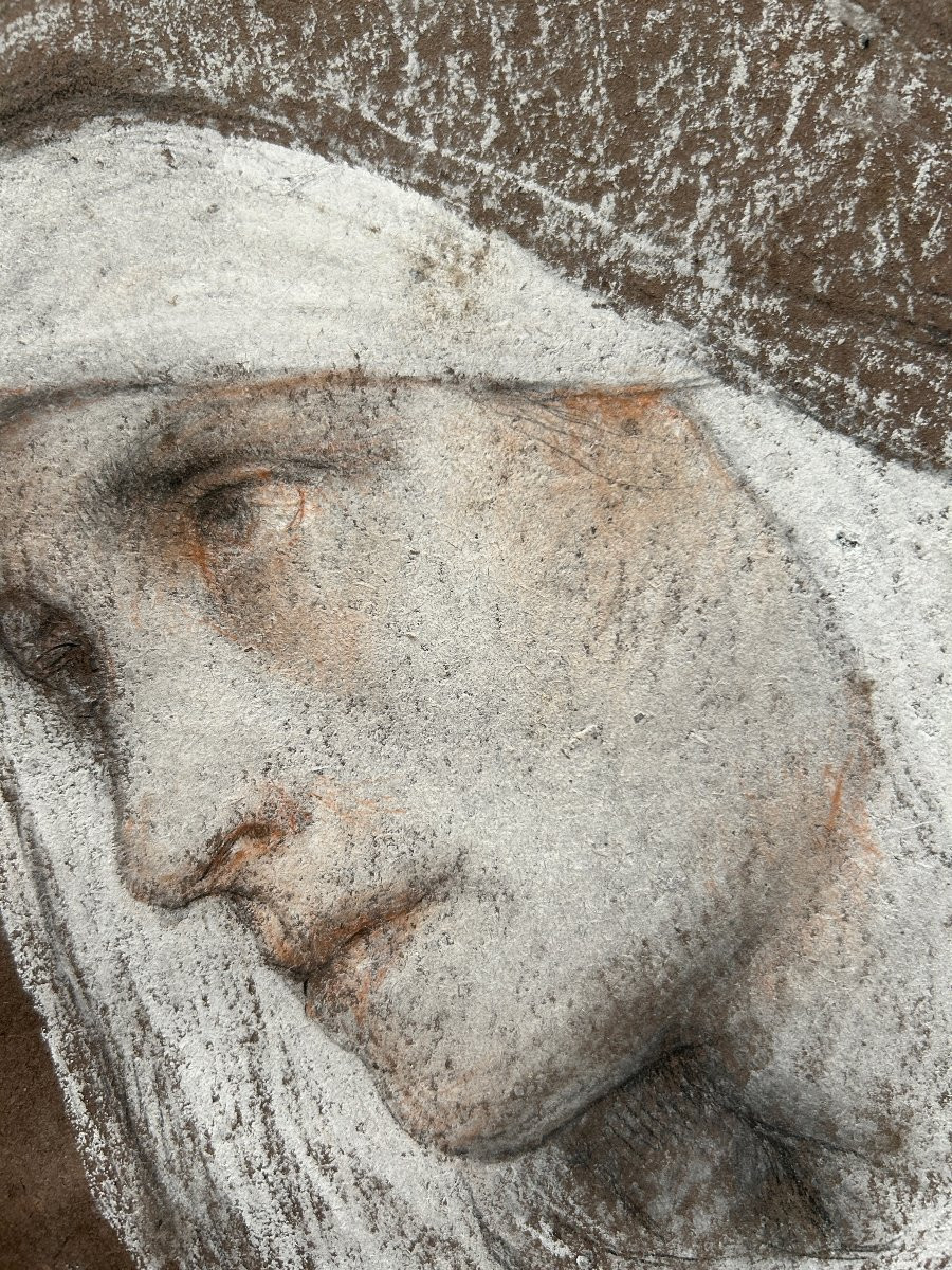 Désiré-françois Laugée (1823-1896), Woman, 1883, Three Crayons-photo-3