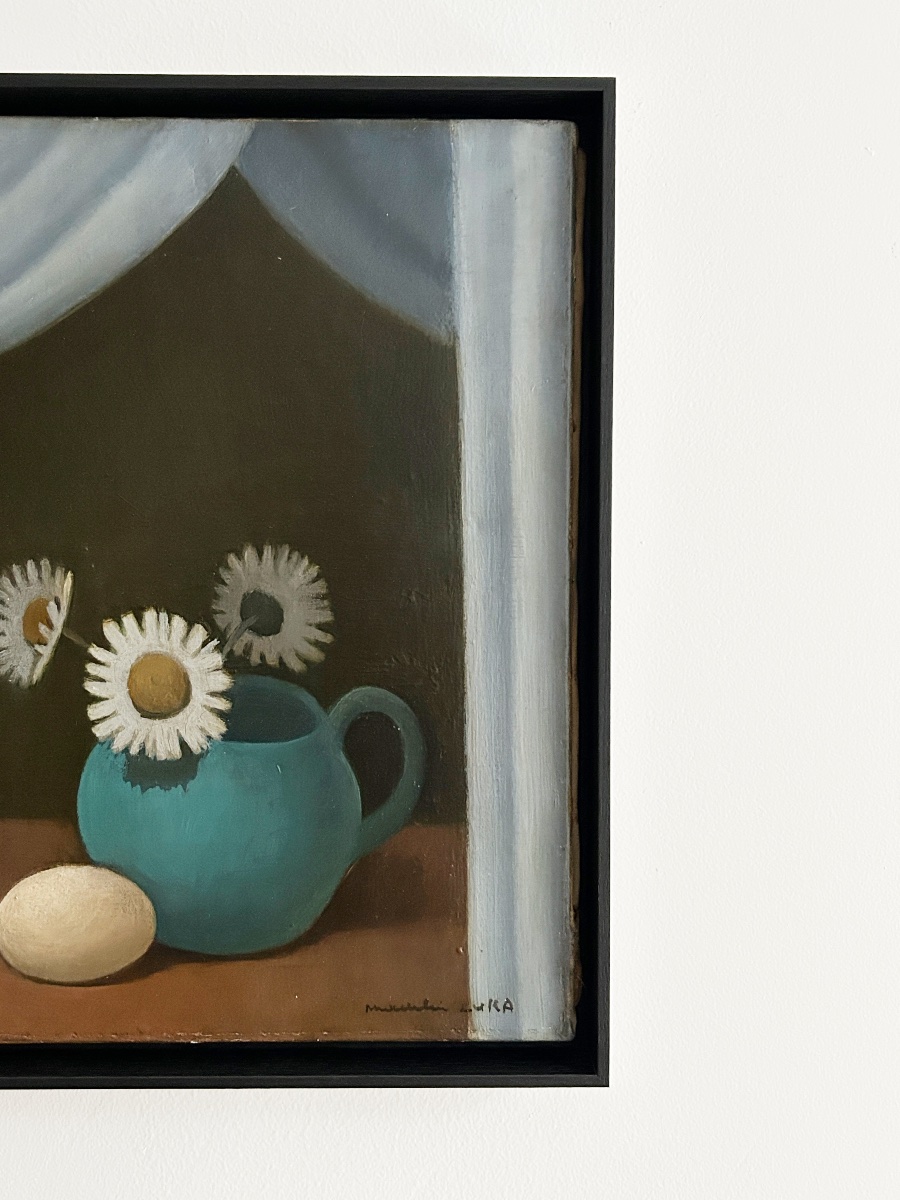Madeleine Luka (1894–1989), Daisies, Oil On Canvas-photo-2