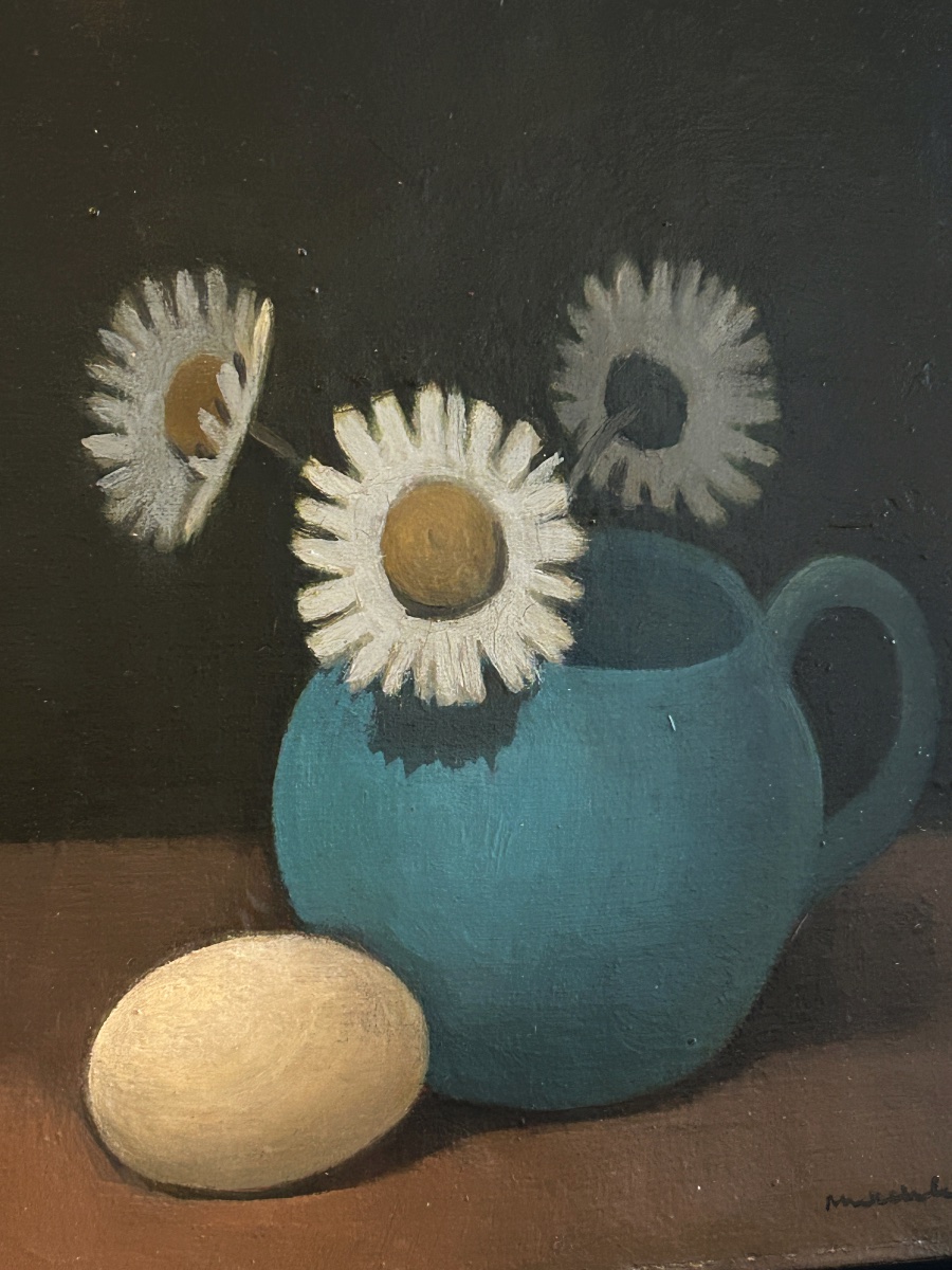 Madeleine Luka (1894–1989), Daisies, Oil On Canvas-photo-3