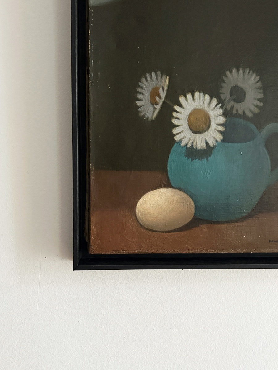 Madeleine Luka (1894–1989), Daisies, Oil On Canvas-photo-1