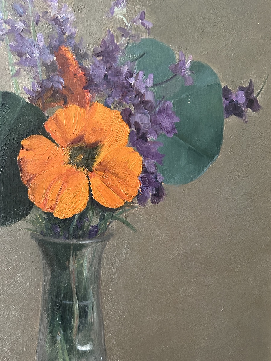 Adrien Thévenot (1898-1942), Nature morte au bouquet de fleurs, 1934, huile sur panneau-photo-2