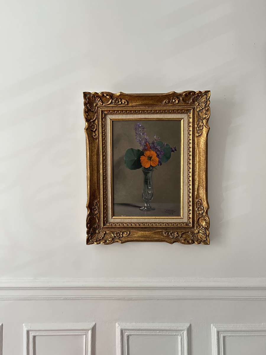Adrien Thévenot (1898-1942), Nature morte au bouquet de fleurs, 1934, huile sur panneau-photo-5