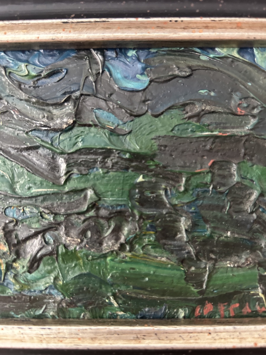 André Cottavoz (1922–2012), Tuscany, 1963, Oil On Cardboard-photo-2