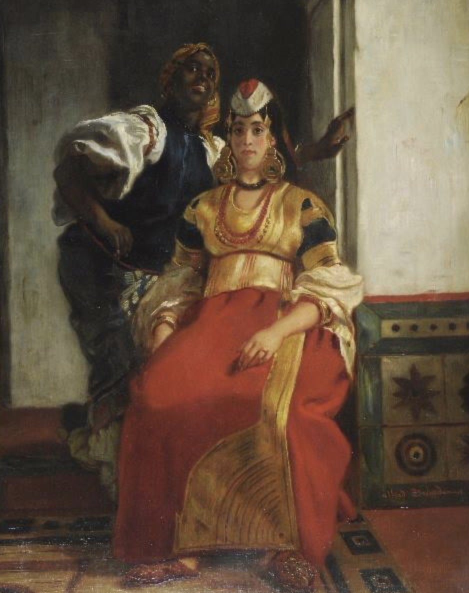 Alfred Dehodencq (1822 - 1882) - Preparatory Sketch For épouse Juive Au Maroc, 1867-photo-1