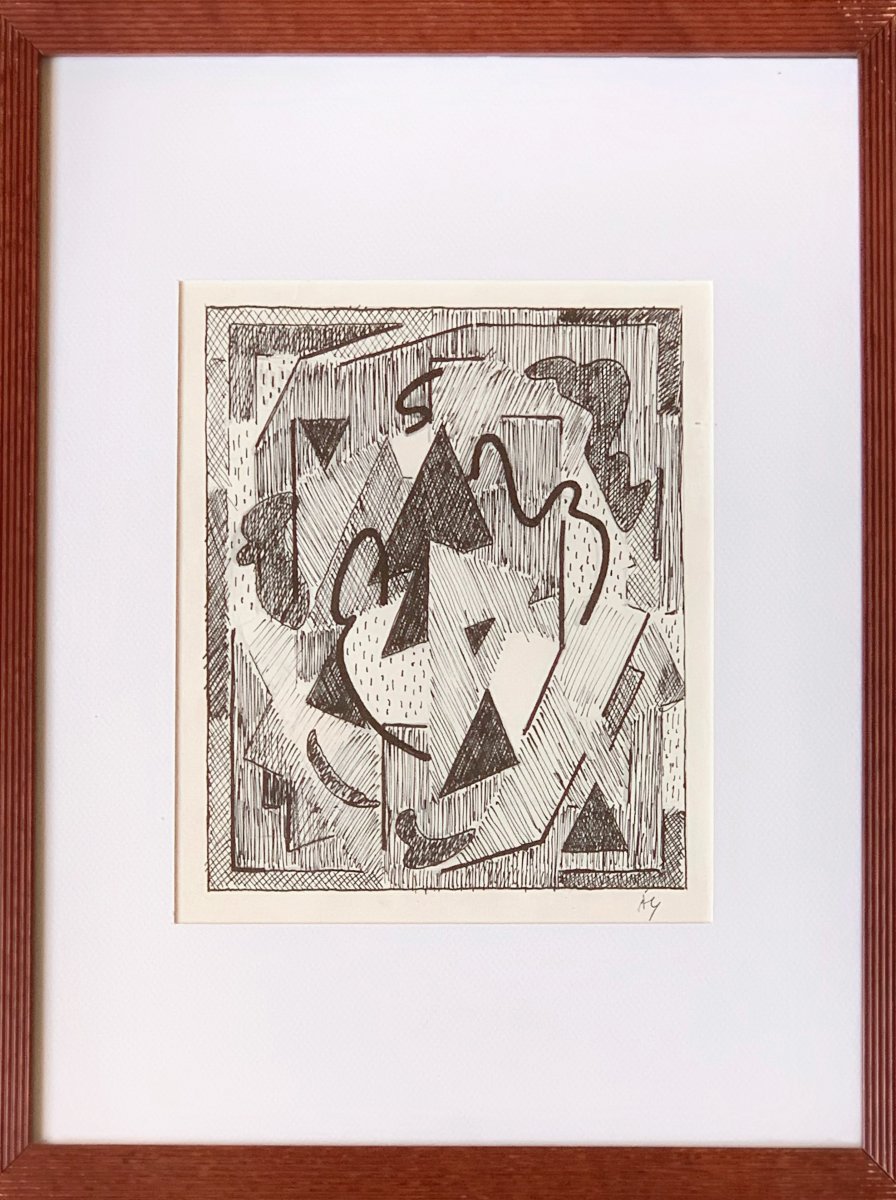 Albert Coste (1895–1985) - Cubist Composition-photo-2