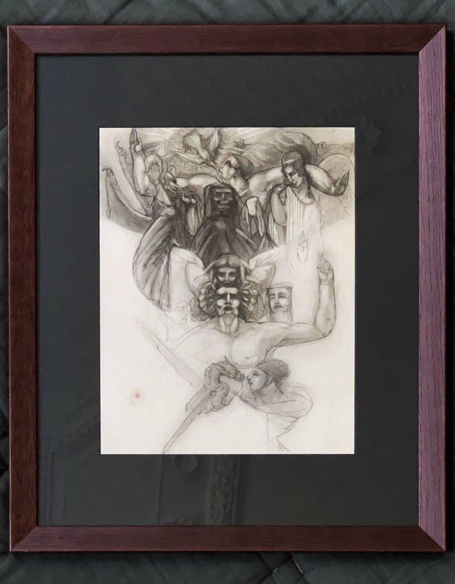 Marcel Chabas (1890-1948), La Colombe, Pencil On Paper