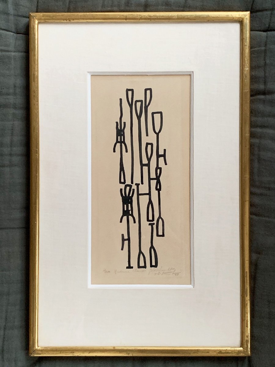 Jean Signovert (1919-1981), Untitled, 1959, Ink On Paper