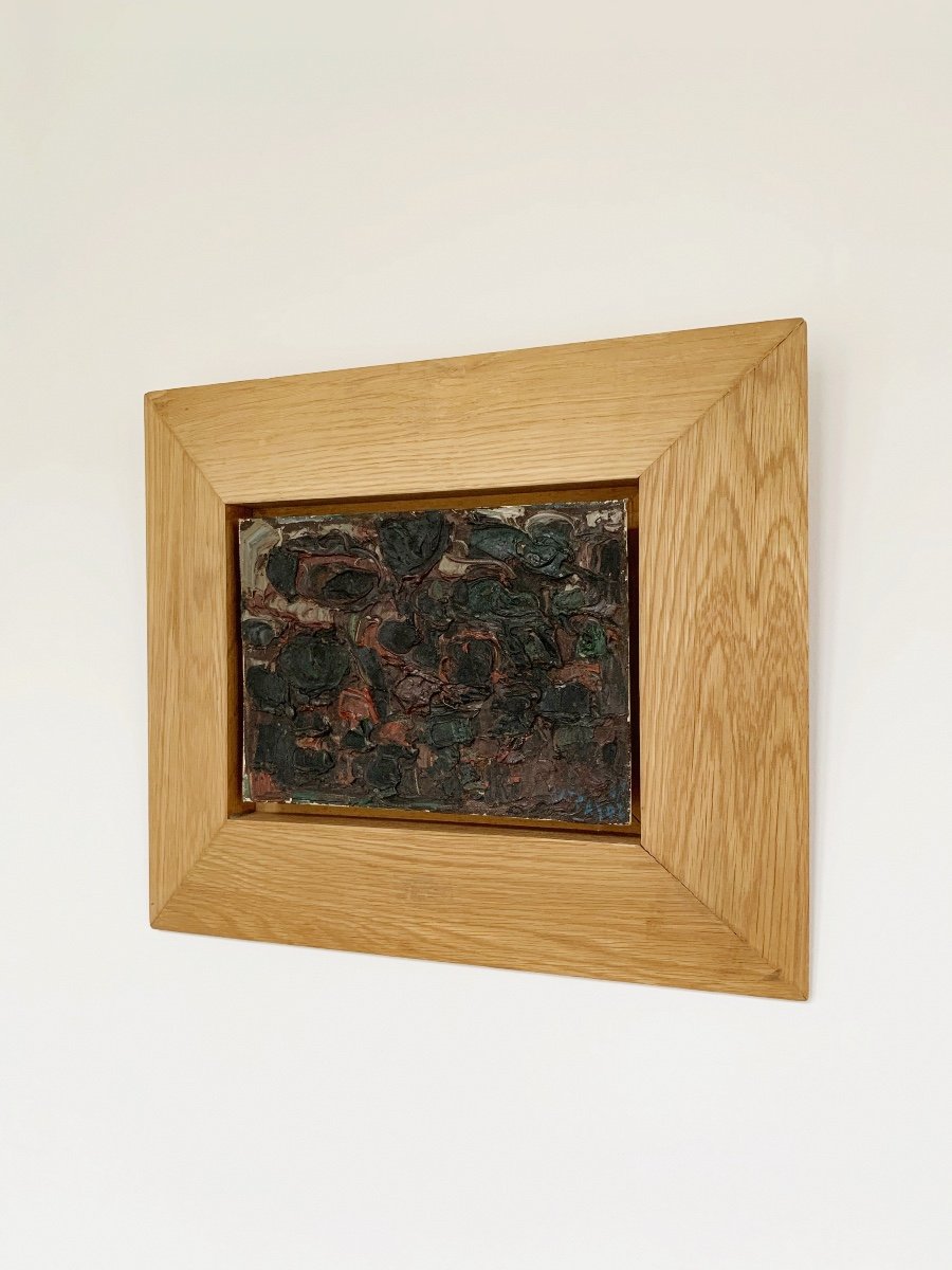 André Cottavoz (1922-2012), Burnt Forest, 1962, Oil On Canvas Cardboard-photo-3