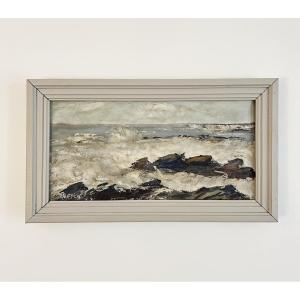 André Kauffer (1893-1977), The Sea At Quiberon, Oil On Canvas