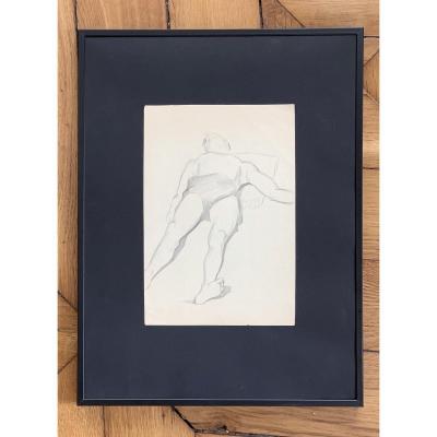 Raymonde Heudebert (1905-1991), Reclining Male Nude Study