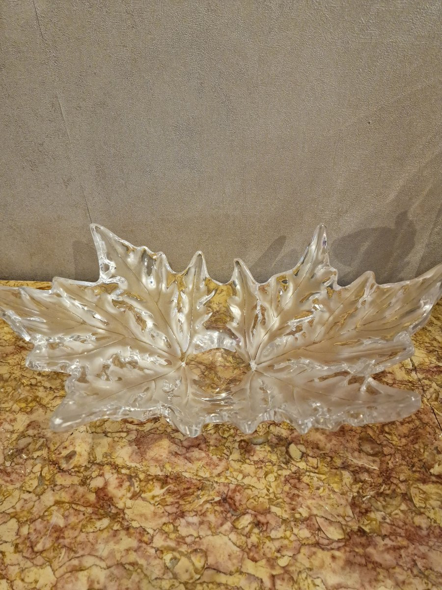 Large Lalique Champs Elysées Cup In Perfect Condition, Signed -photo-2