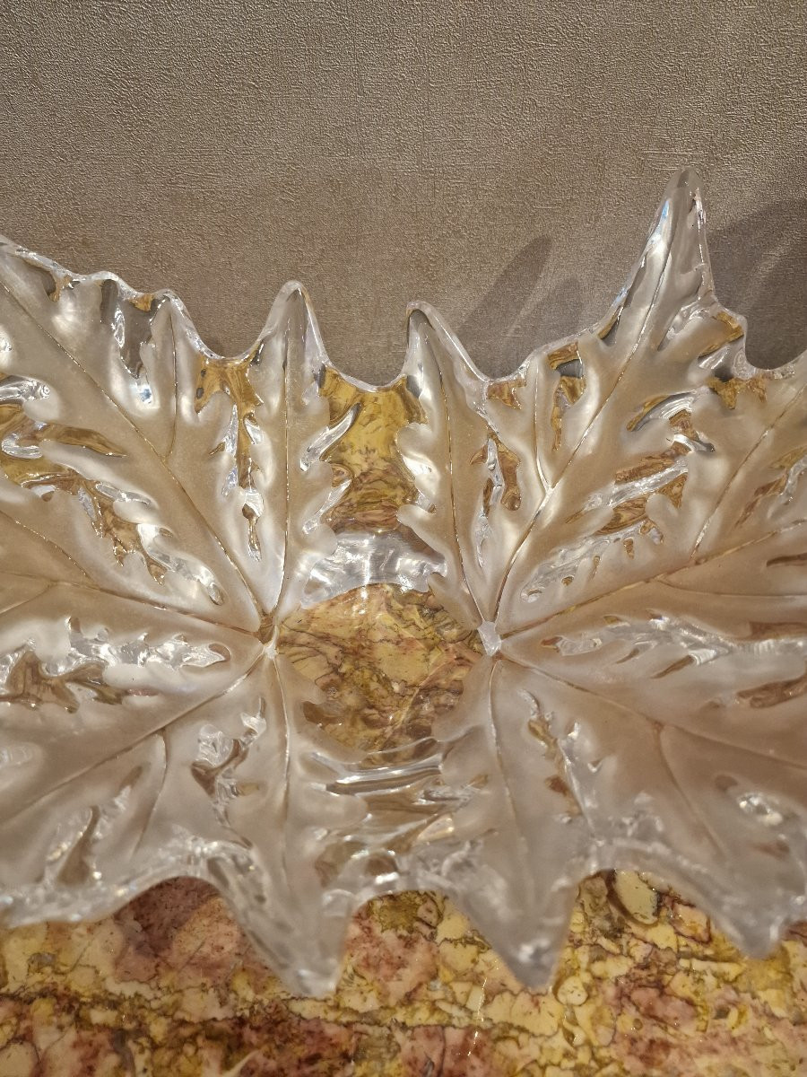 Large Lalique Champs Elysées Cup In Perfect Condition, Signed -photo-4