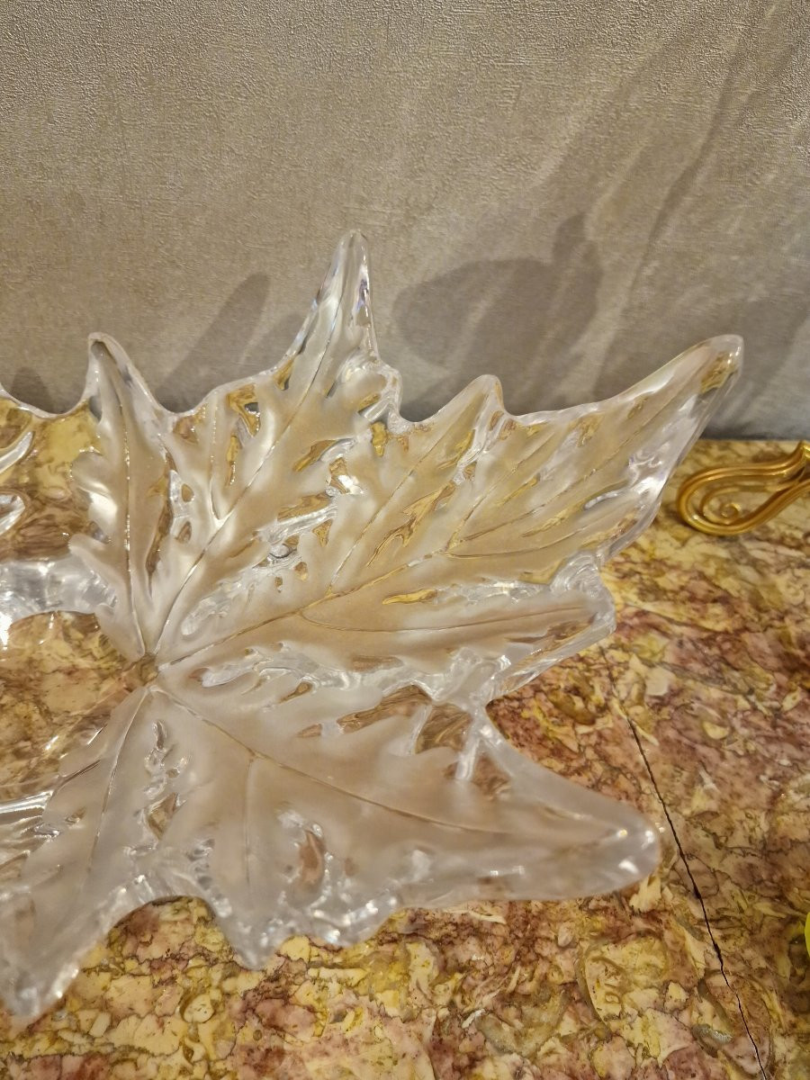 Large Lalique Champs Elysées Cup In Perfect Condition, Signed -photo-1