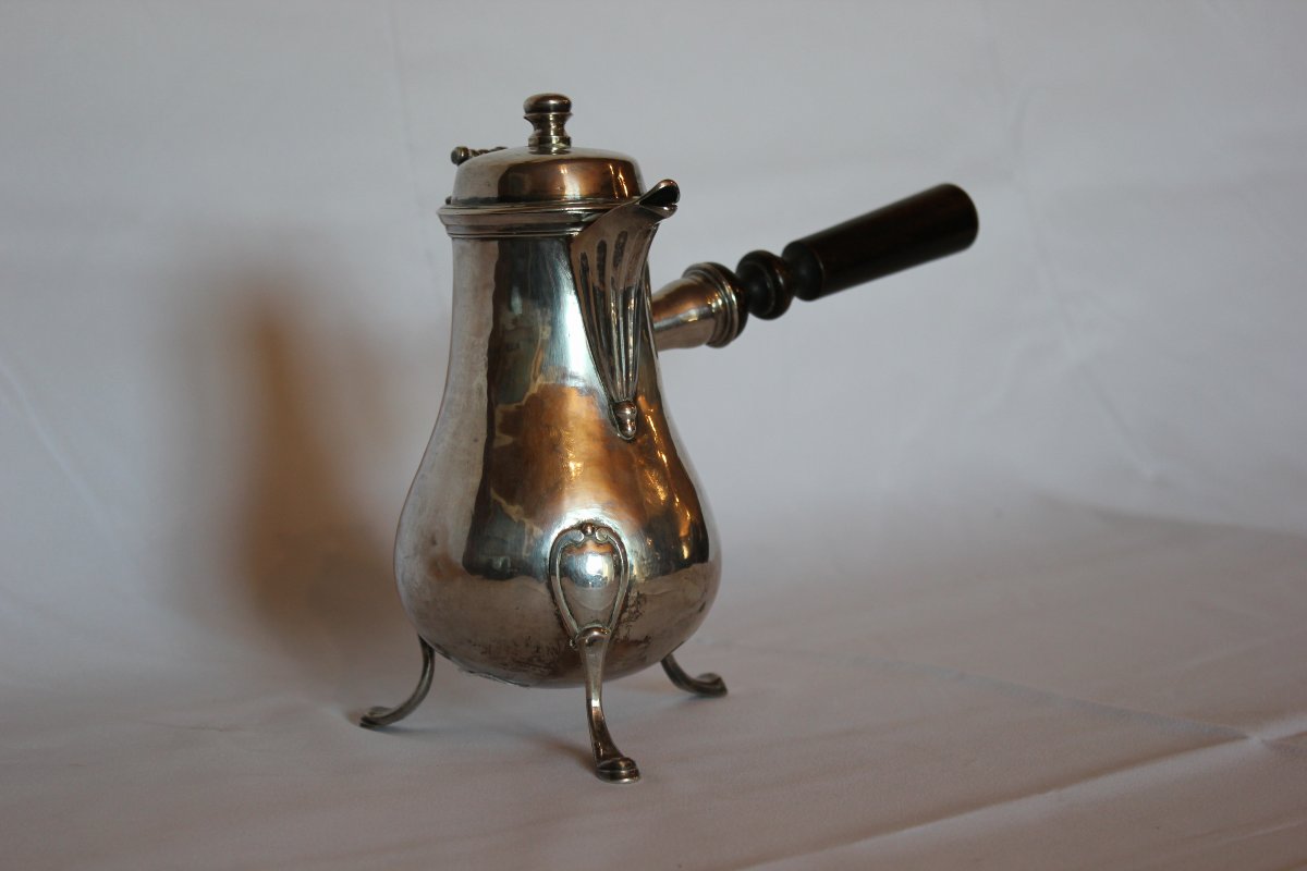 VERSEUSE EN ARGENT ANGERS 1780-1781 Maitre Orfèvre :  Denis Francois Lachèse Poids 442g-photo-2