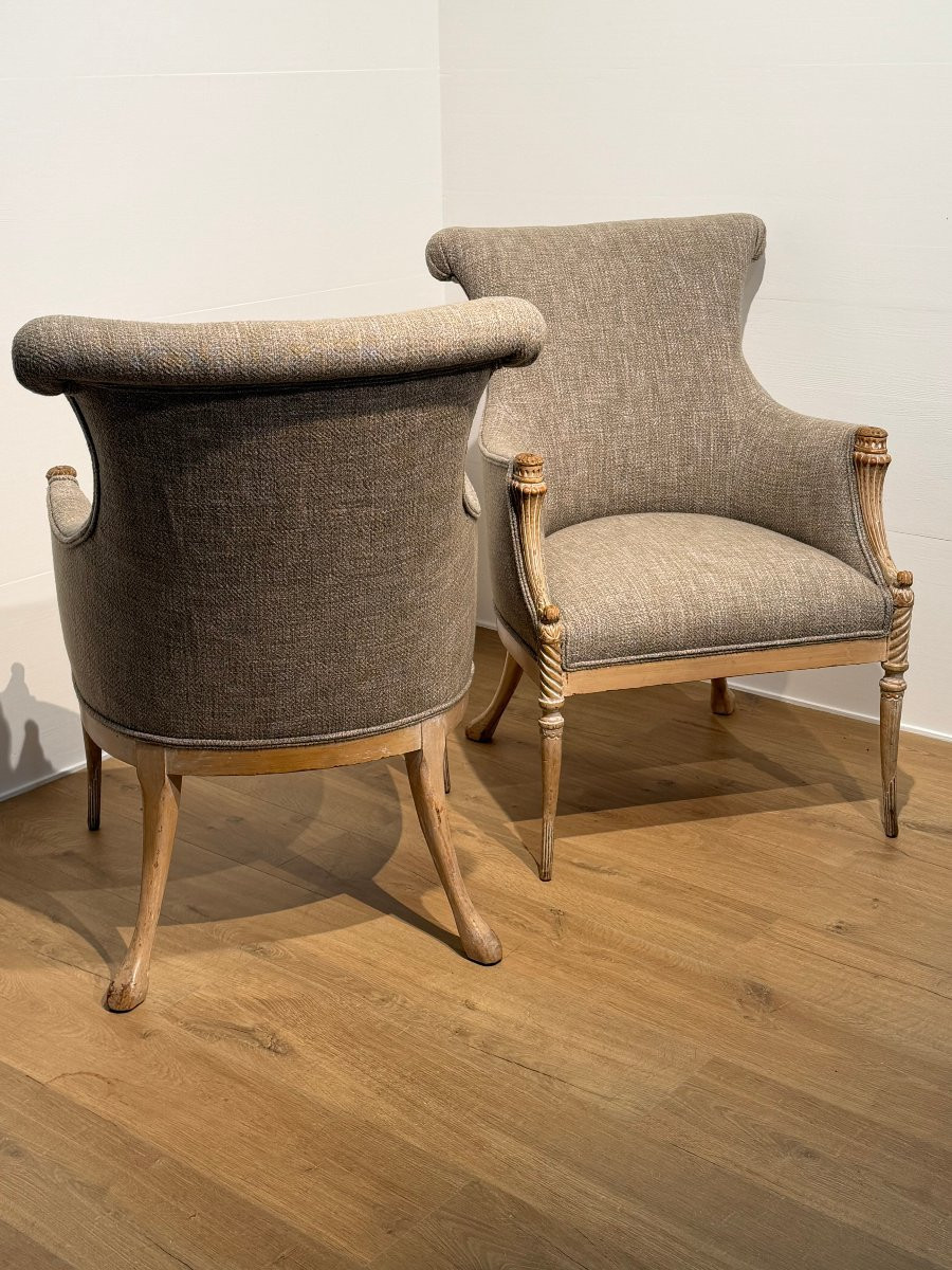 Une paire de fauteuils vintage venant de France-photo-8