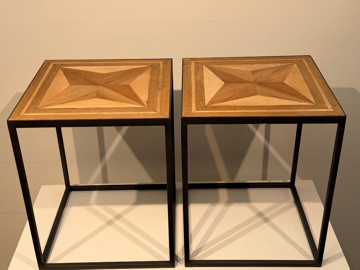 Pair Of Contemporary Side Tables-photo-3