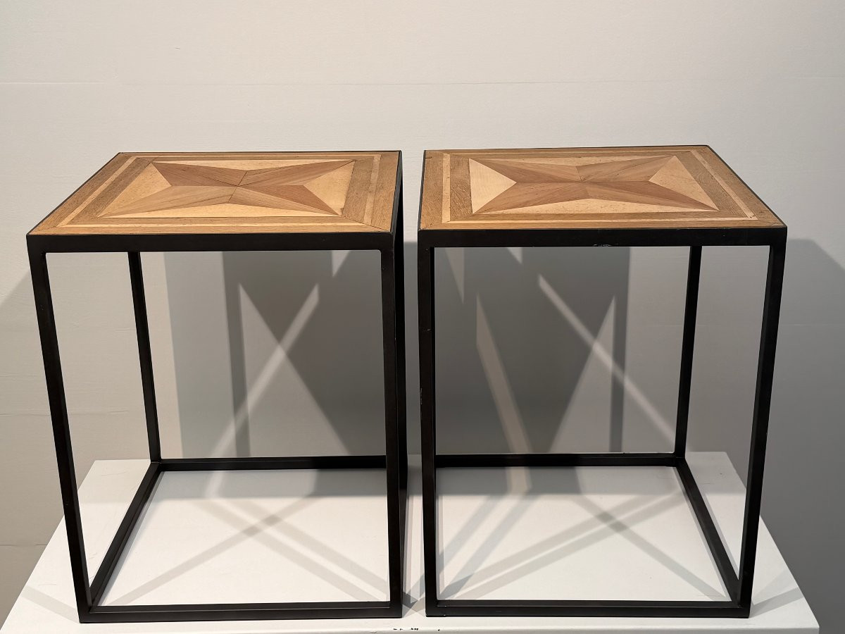 Pair Of Contemporary Side Tables-photo-4