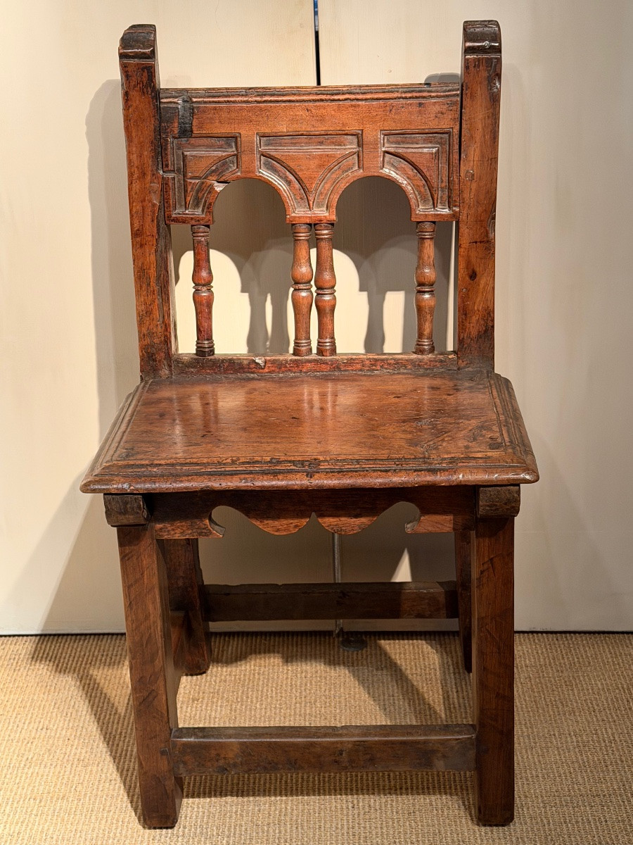 Antique Oak Chair From England-photo-4