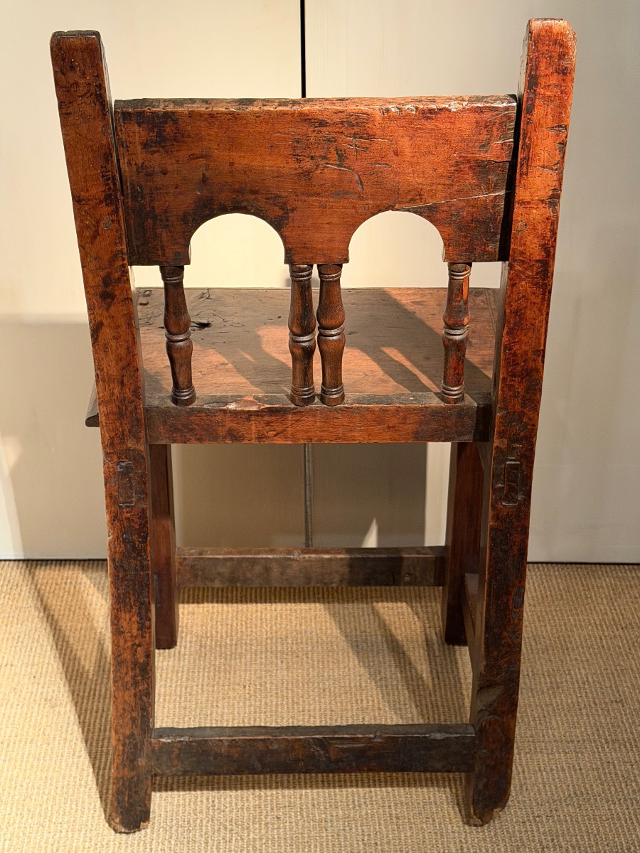 Antique Oak Chair From England-photo-1