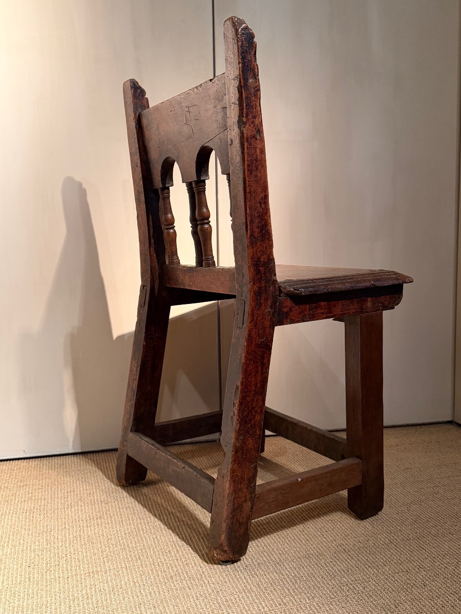 Antique Oak Chair From England-photo-4