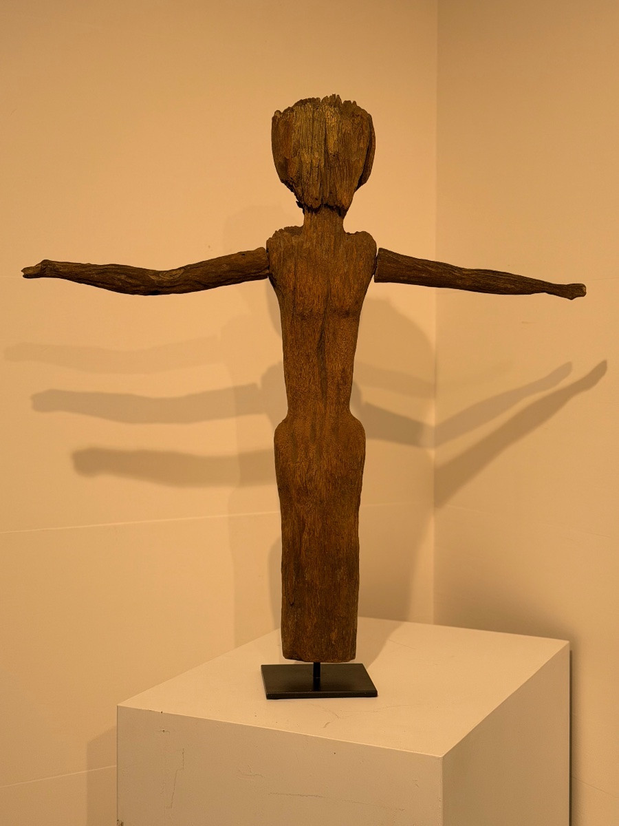Statue en bois tribal de Borneo-photo-2