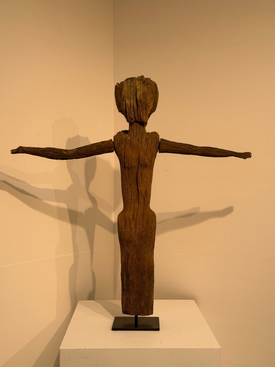 Statue en bois tribal de Borneo-photo-6