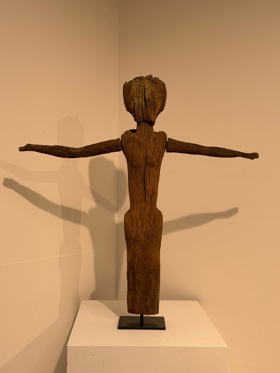 Statue en bois tribal de Borneo-photo-7