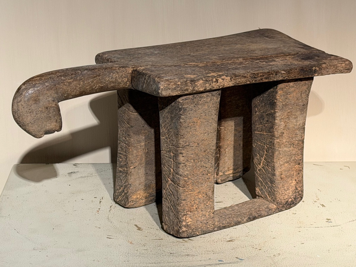 Tabouret Africain ancien-photo-2
