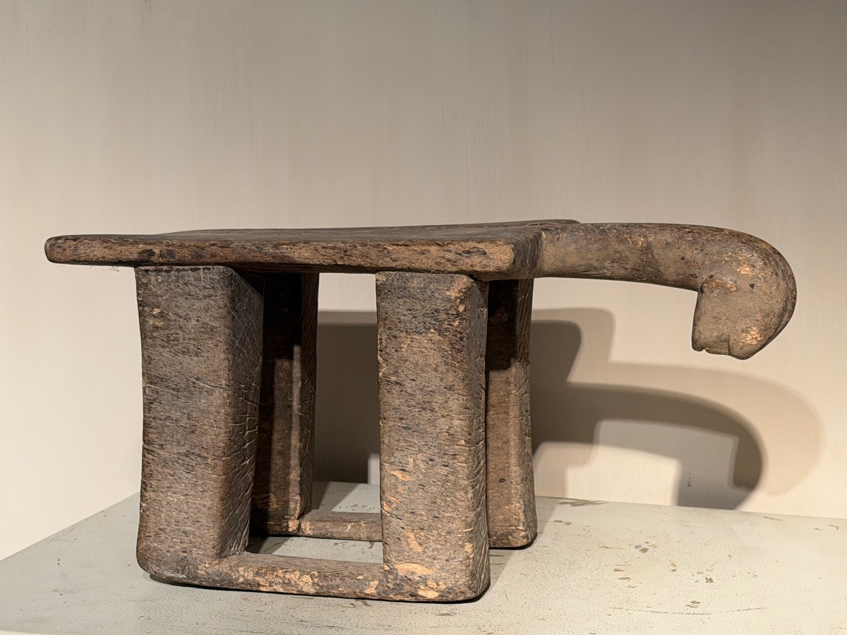 Tabouret Africain ancien-photo-4