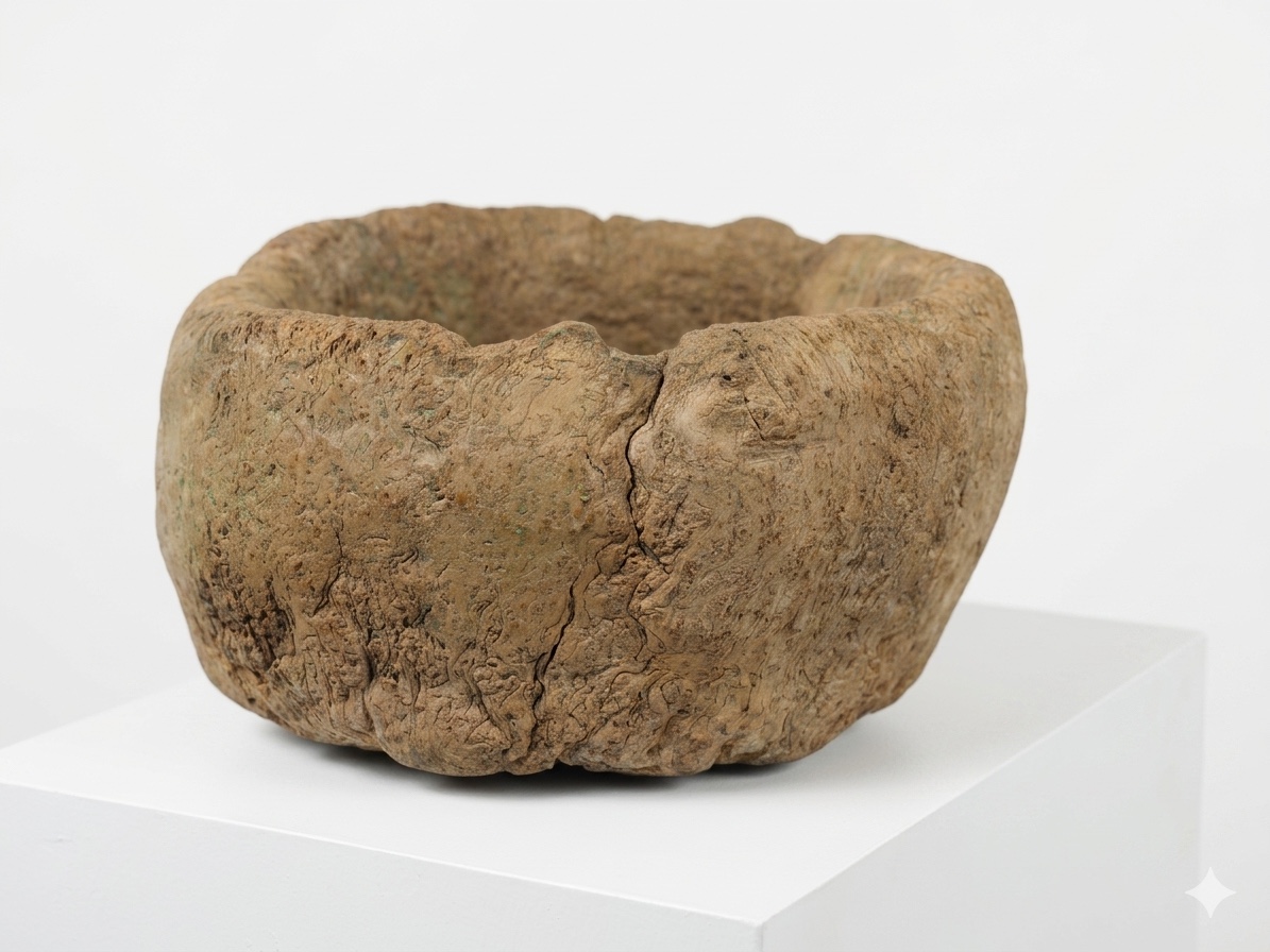Old Berber Wooden Bowl
