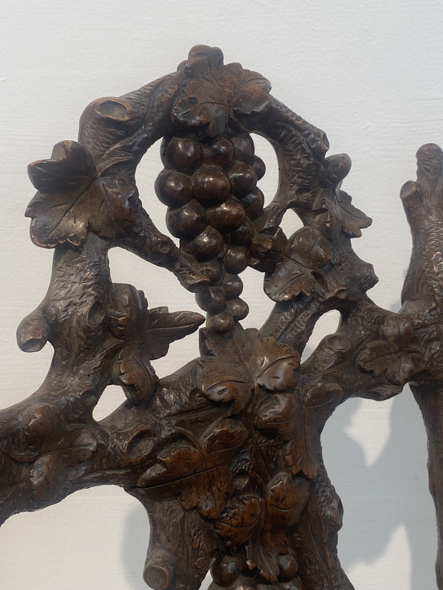 Chaise a motifs de vigne-photo-3