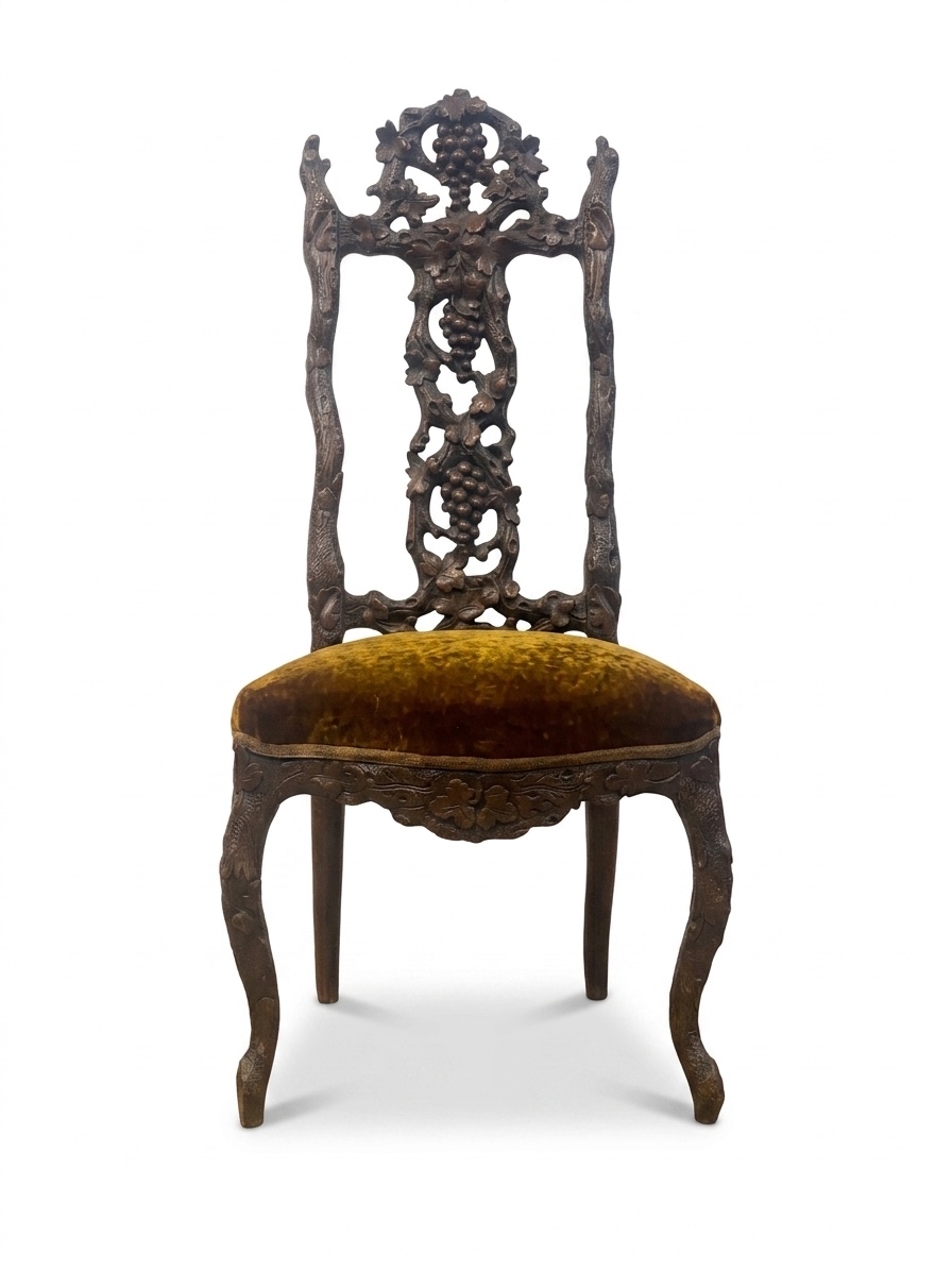 Chaise a motifs de vigne