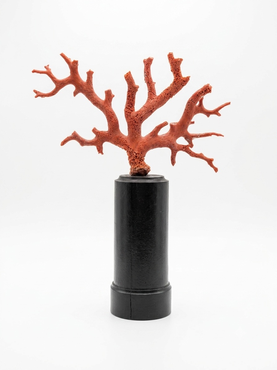 Red Coral On A Base