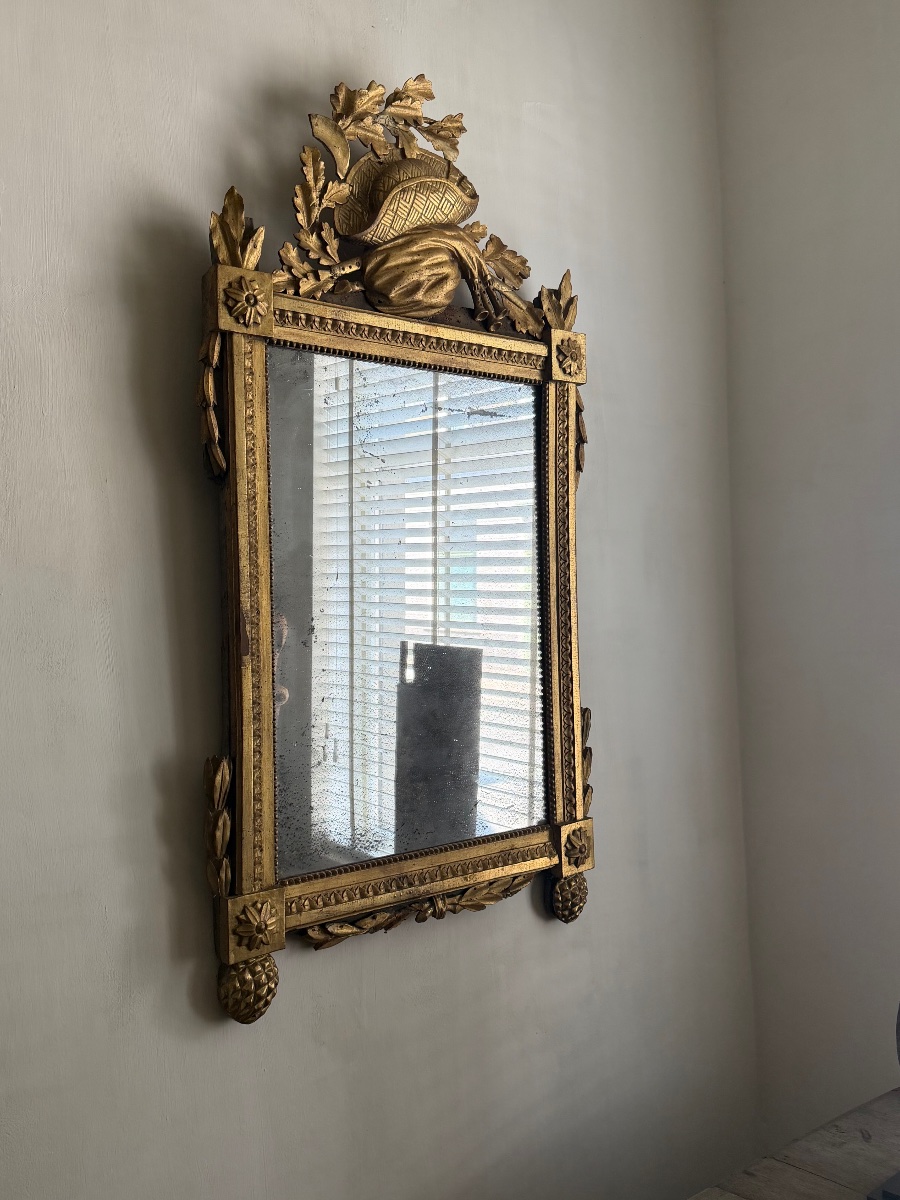 Antique Gilded Mirror-photo-2