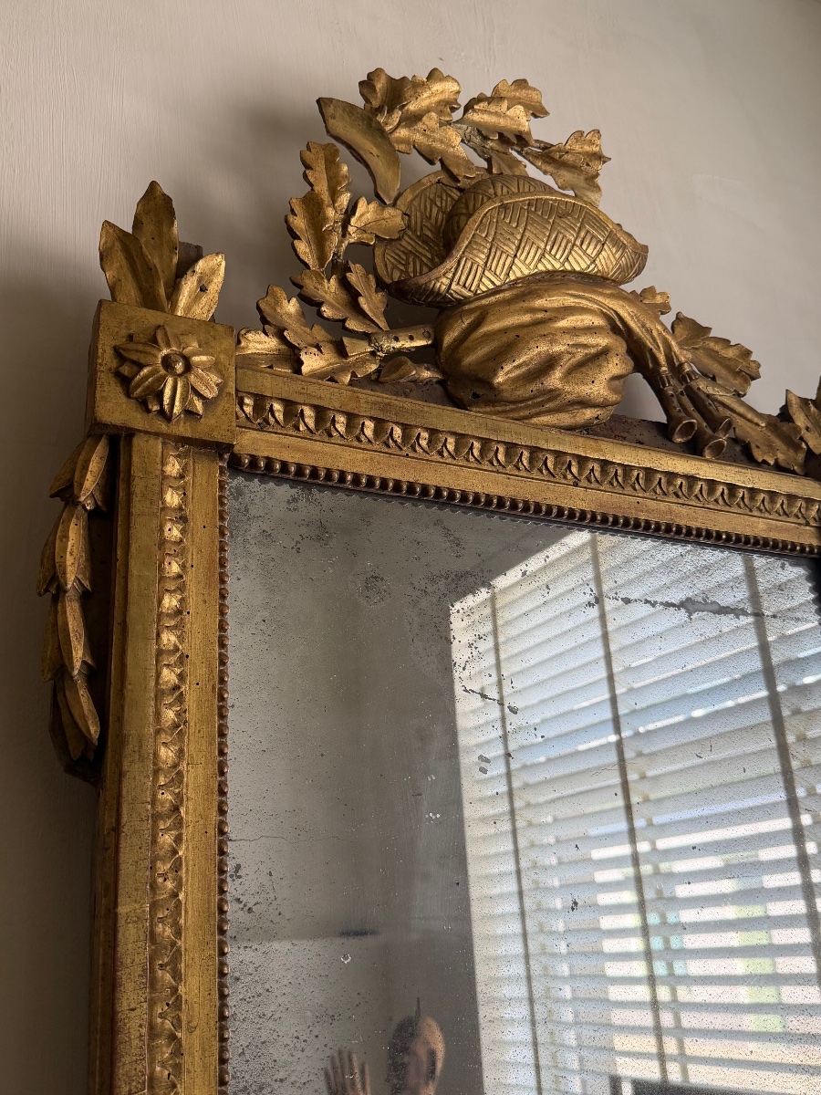 Antique Gilded Mirror-photo-2