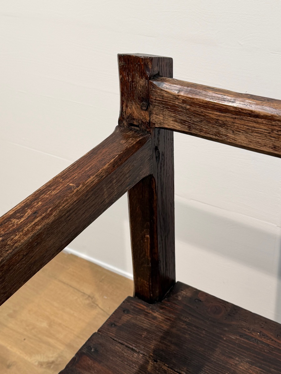 Antique Spanish Rustic Bench-photo-2