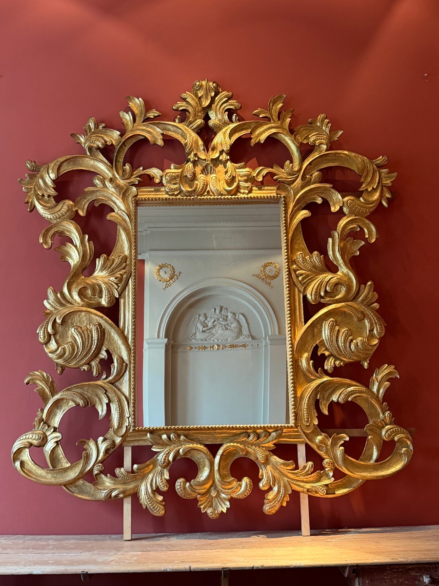 Miroir XXL doré-photo-3