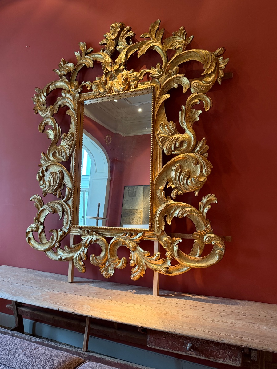 Miroir XXL doré-photo-3