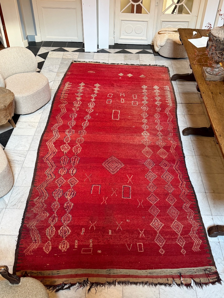 Ancien Tapis Berber Maroccain-photo-3