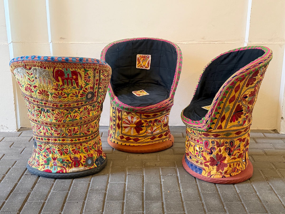 Ensemble de 3 Chaises Indiennes-photo-5