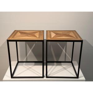 Paire de Tables Basses Contemporaines
