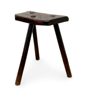 Petit Tabouret ancien Anglais