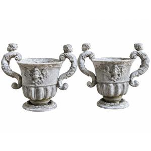 Paire de grandes vasques