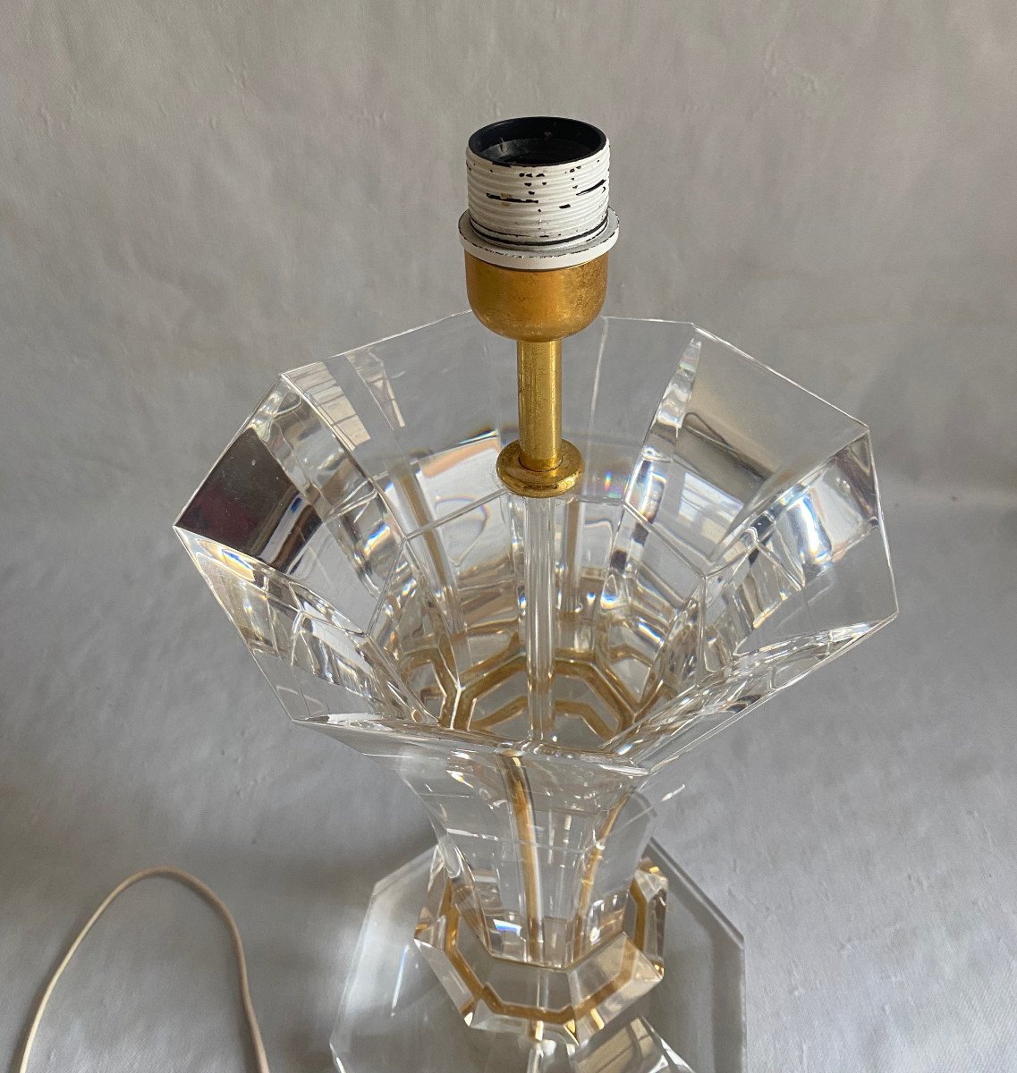 1970′ Roche Bobois Lampe En Methacrylate-photo-3